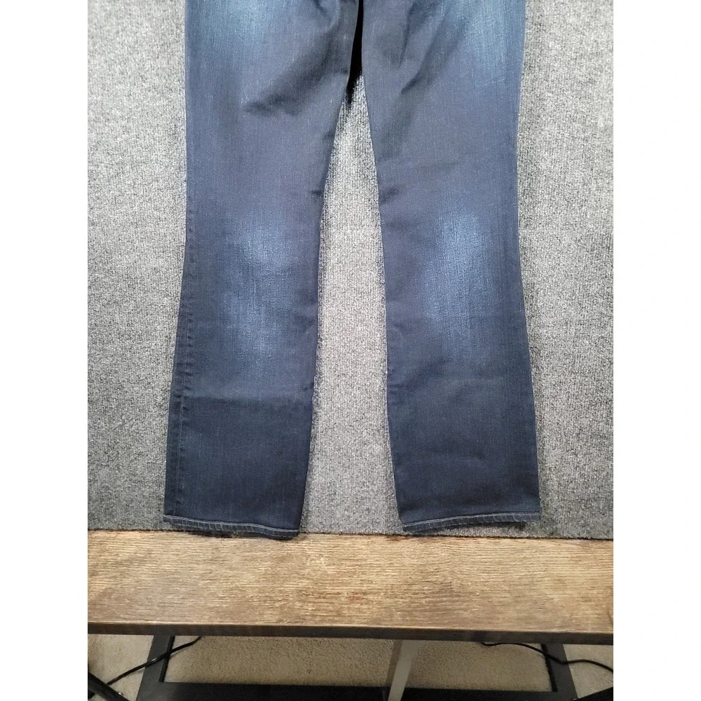 Tory Burch Jeans Womens 27 (Fits 28) Bootcut Denim Logo Back Pockets Dark Wash